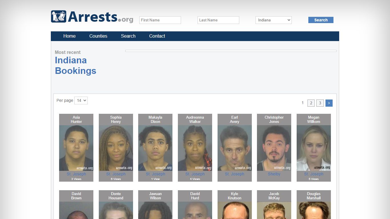 Indiana Arrests and Inmate Search